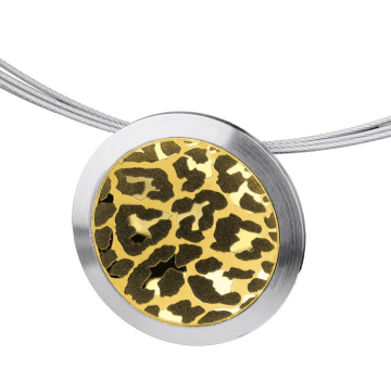 Ernstes Design, komplett Collier, Drahtseil 5-fach, Anhänger, AN1080, DS5C